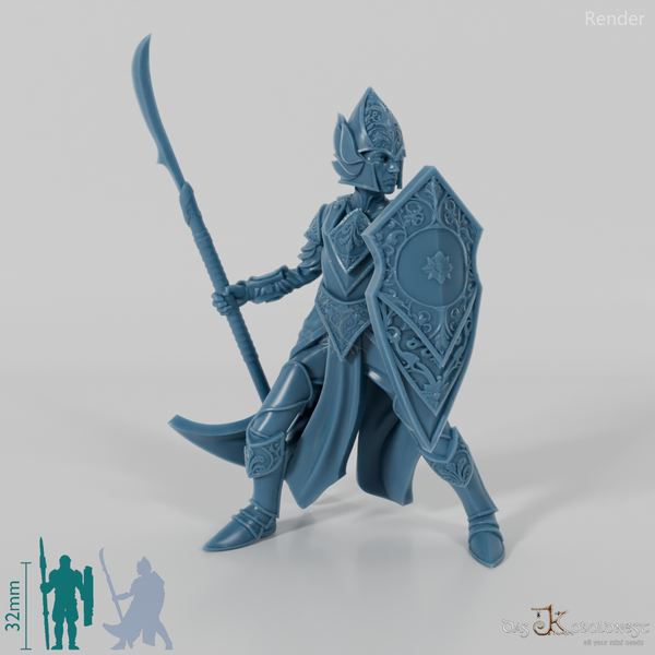 Coastal Elf Guardian A with spear