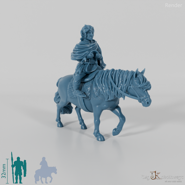 Falco, Halbling-Schatzträger auf Pony