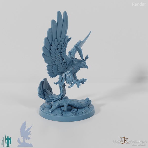 Bird of prey - Macha, saddled giant falcon