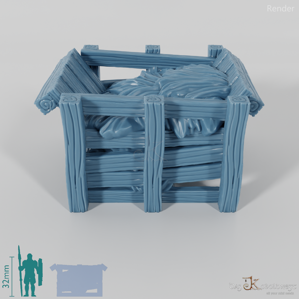 Feeding area - large hay trough