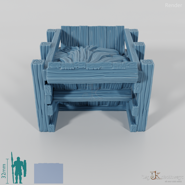 Feeding area - large hay trough