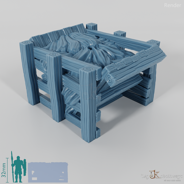 Feeding area - large hay trough