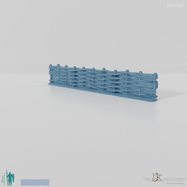 Zaun - Weidenzaun 01