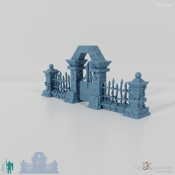 Cemetery wall - complete set