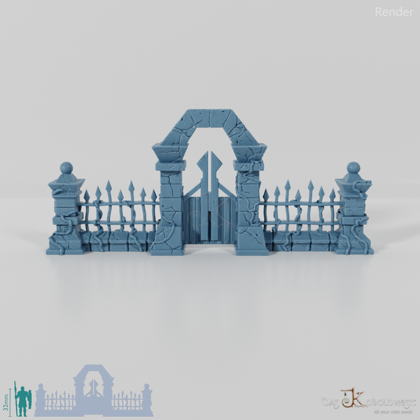 Cemetery wall - complete set