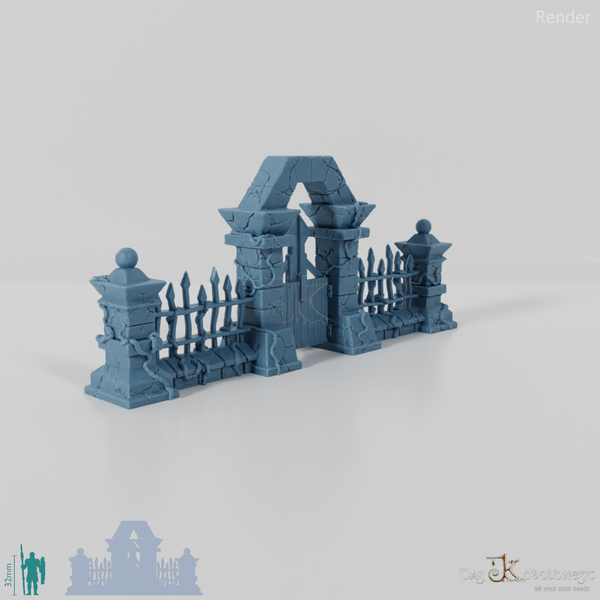 Cemetery wall - complete set