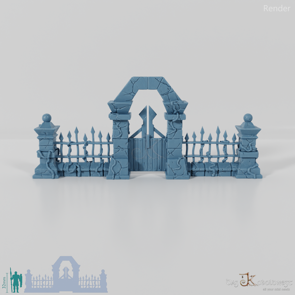 Cemetery wall - complete set