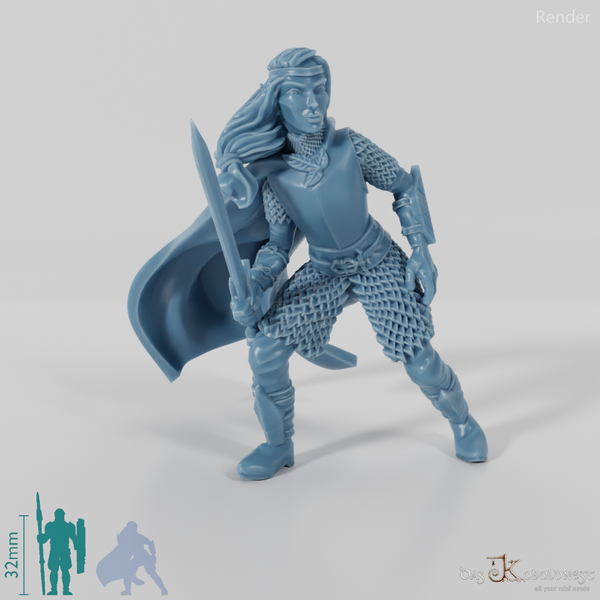 Lightforest fighter with sword