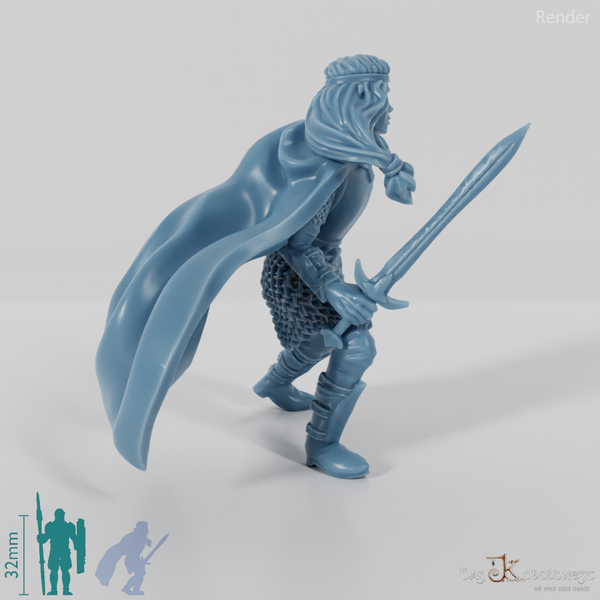 Lightforest fighter with sword