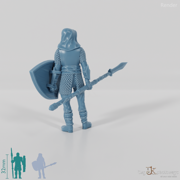 Lightforest fighter with spear