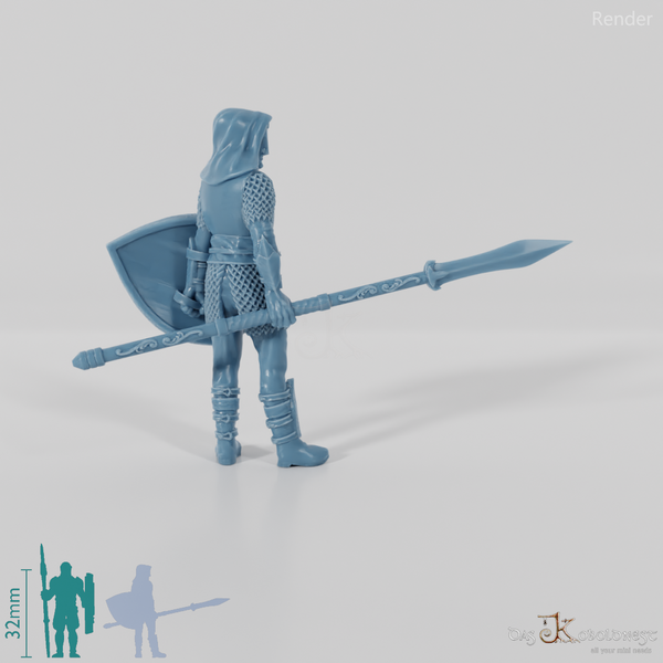 Lightforest fighter with spear