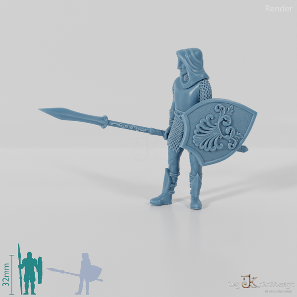 Lightforest fighter with spear