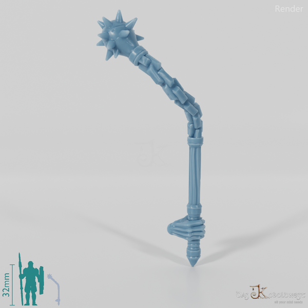 Ghost morning star with hand