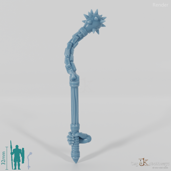 Ghost morning star with hand