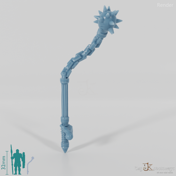 Ghost morning star with hand