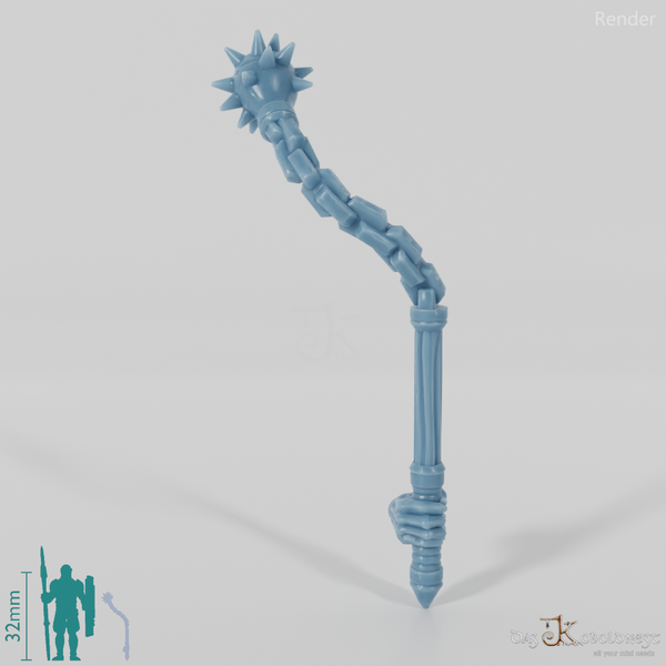 Ghost morning star with hand