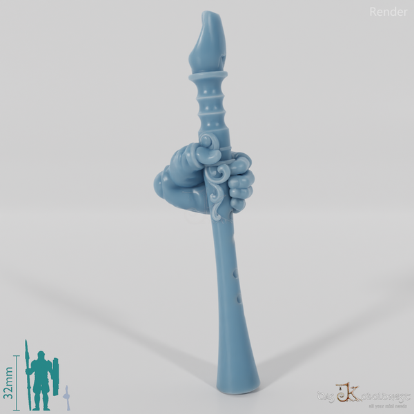 Fairy flute with hand