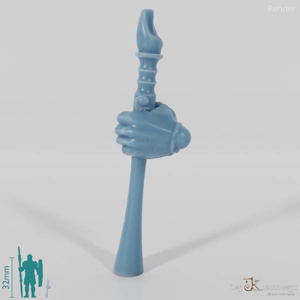 Fairy flute with hand