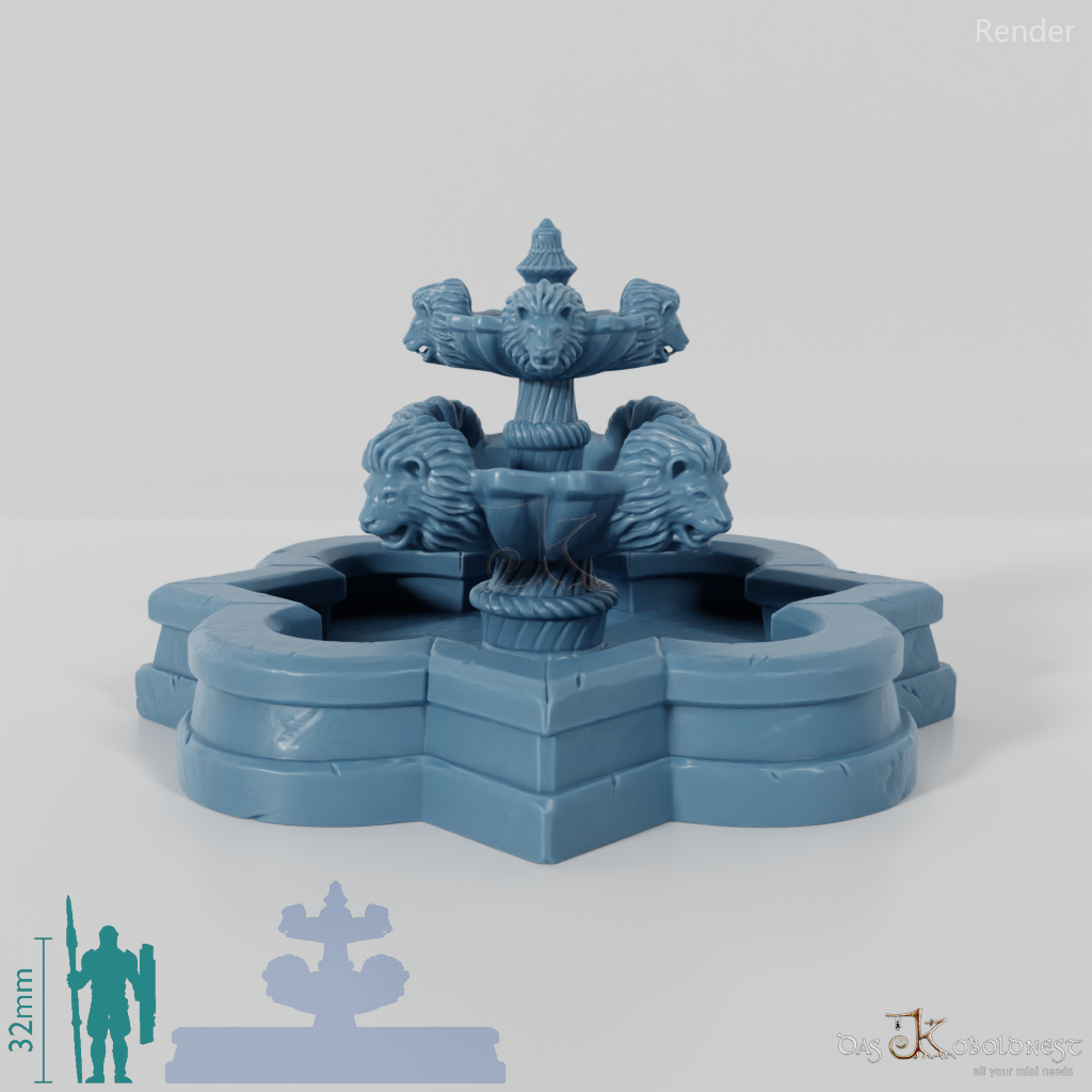 Ornamental fountain - The Lion Fountain (Quiet)