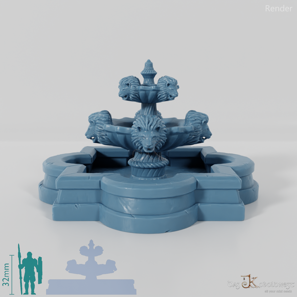 Ornamental fountain - The Lion Fountain (Quiet)