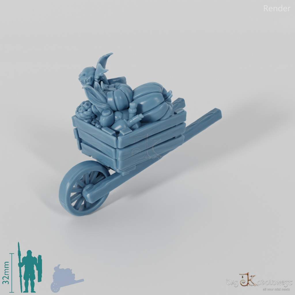Wheelbarrow - One-wheeled vegetable cart