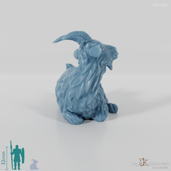 Ziege - Liegende Ziege