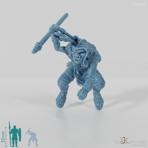 Goblin warg rider with spear