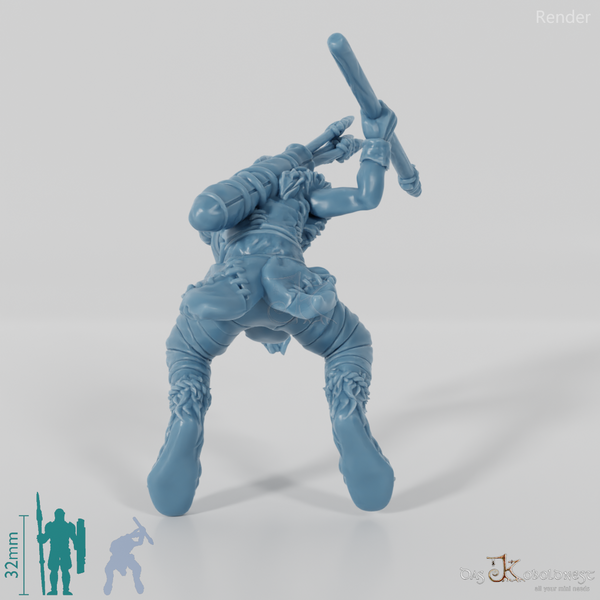 Goblin warg rider with spear