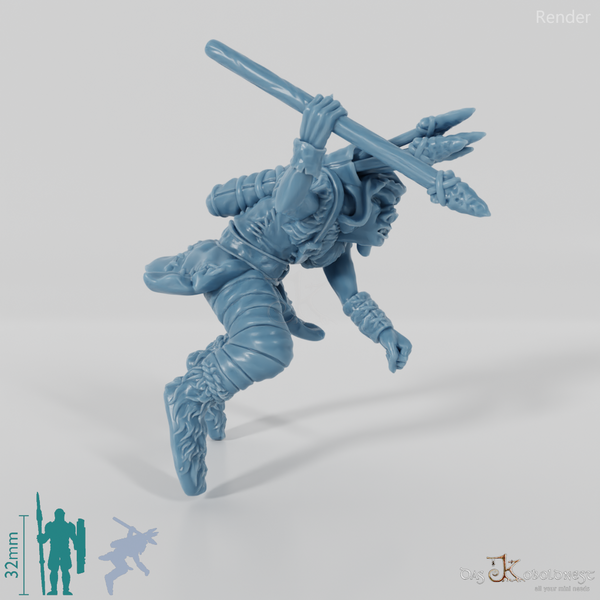 Goblin warg rider with spear