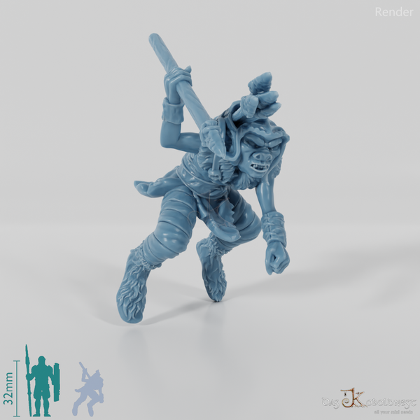 Goblin warg rider with spear