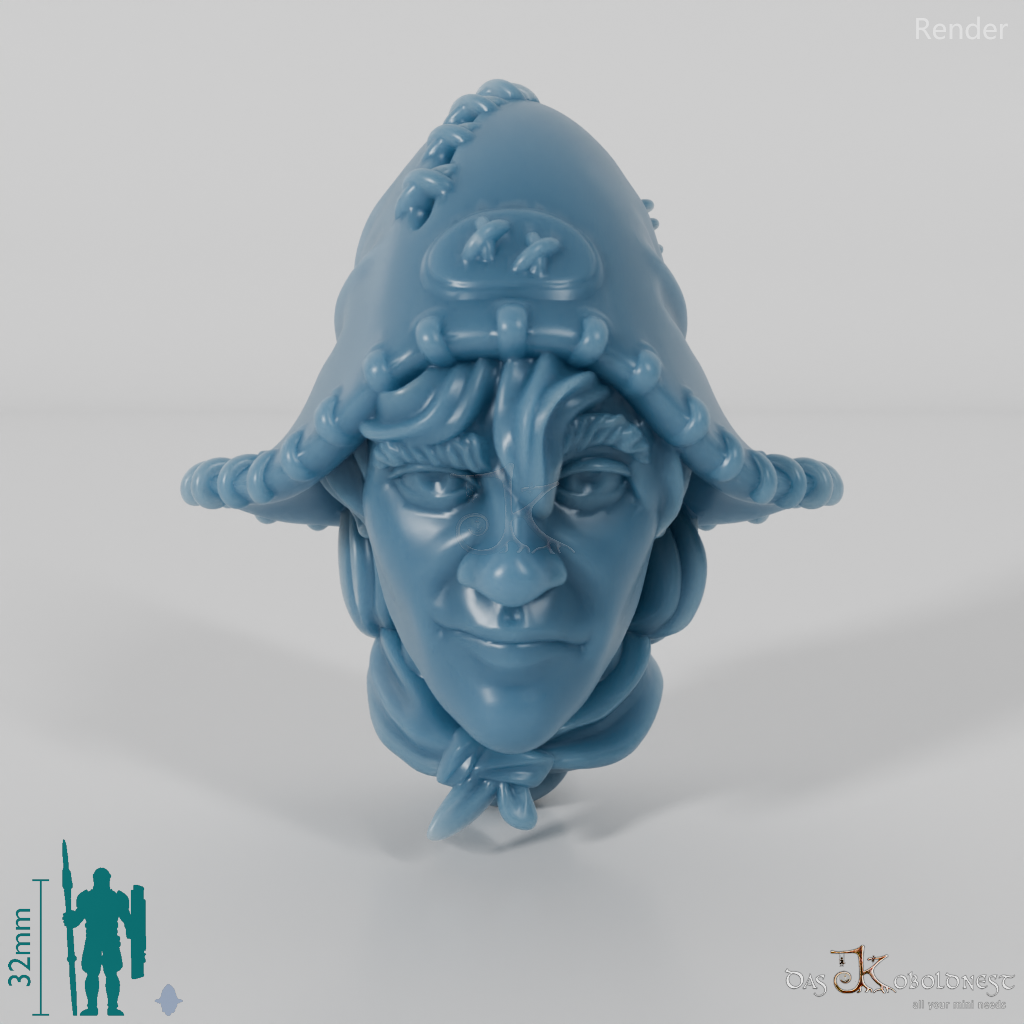 Halfling Head - Male 18th