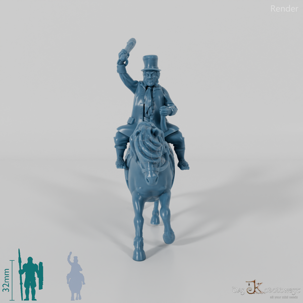 Halfling sheriff on pony