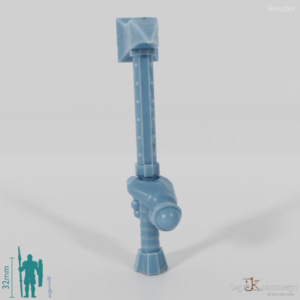 Zwergischer Hammer A mit Hand