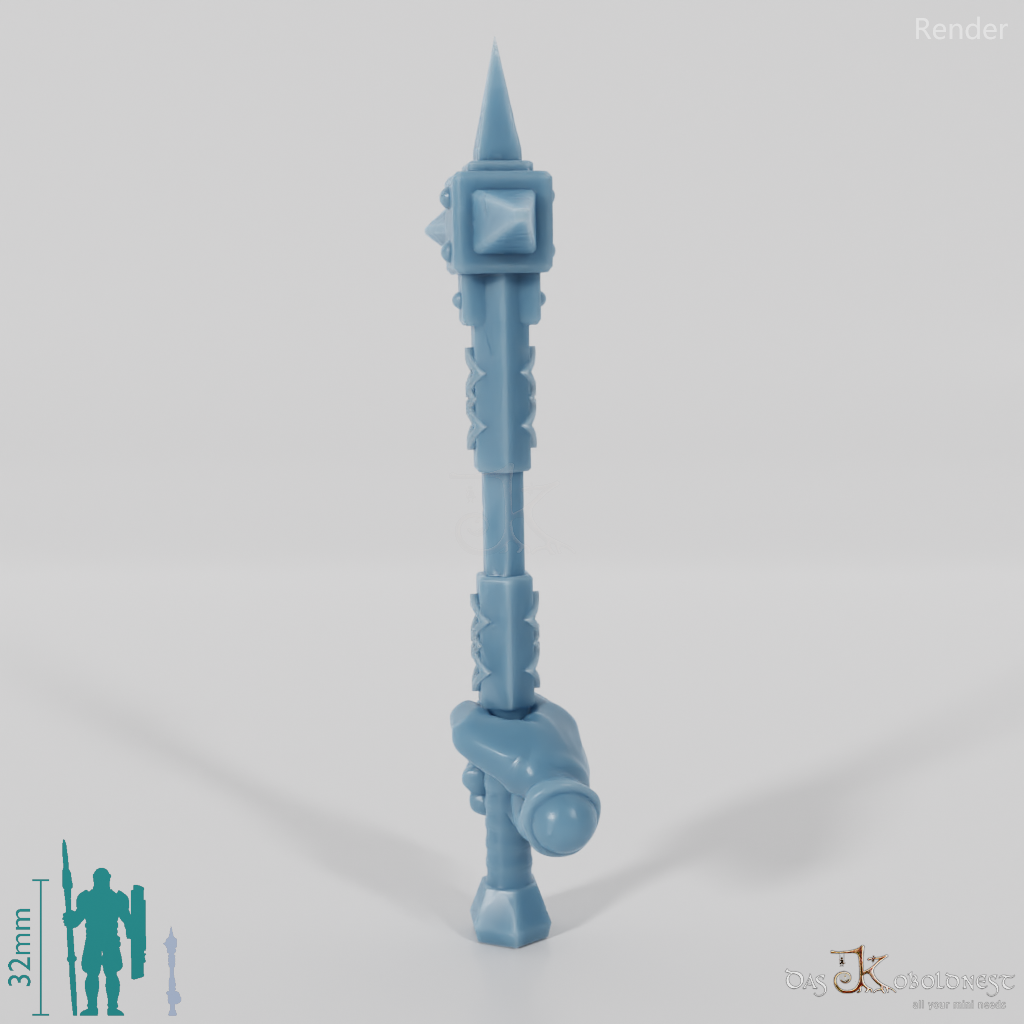 Dwarven hammer B with hand