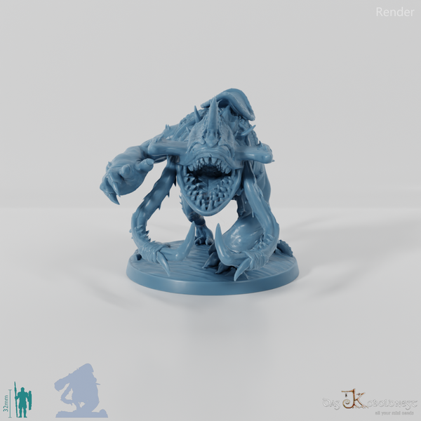 Shark dog 02 with saddle