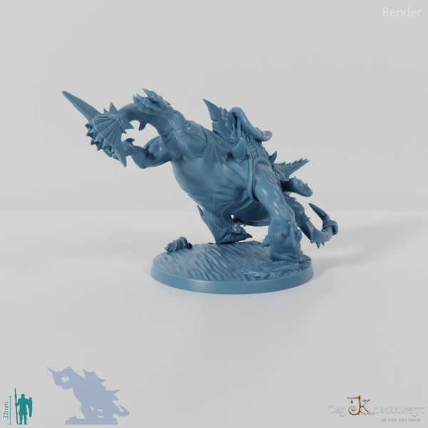 Shark dog 03 with saddle