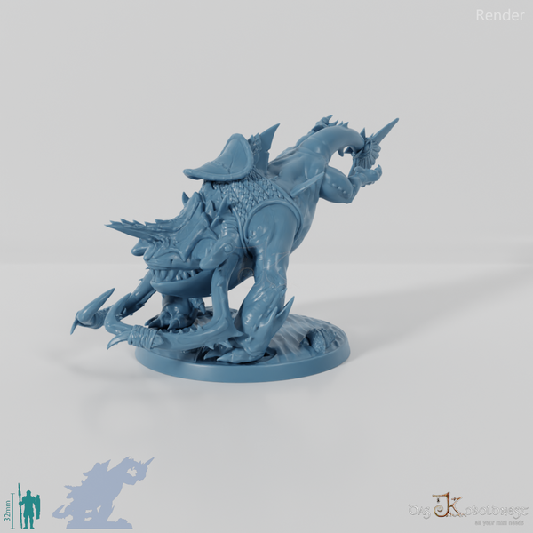 Shark dog 03 with saddle