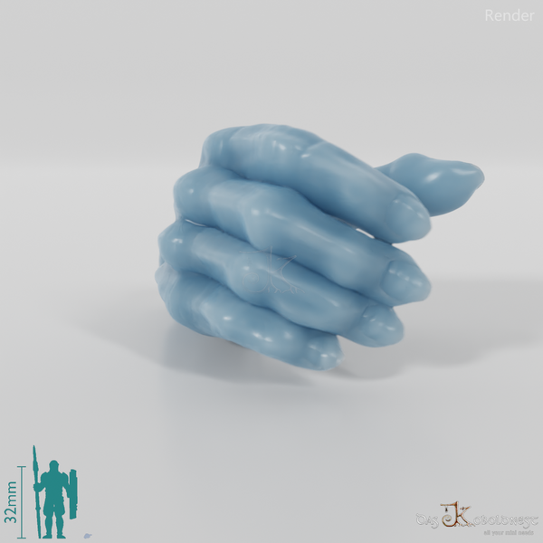 Ghost hand, grasping