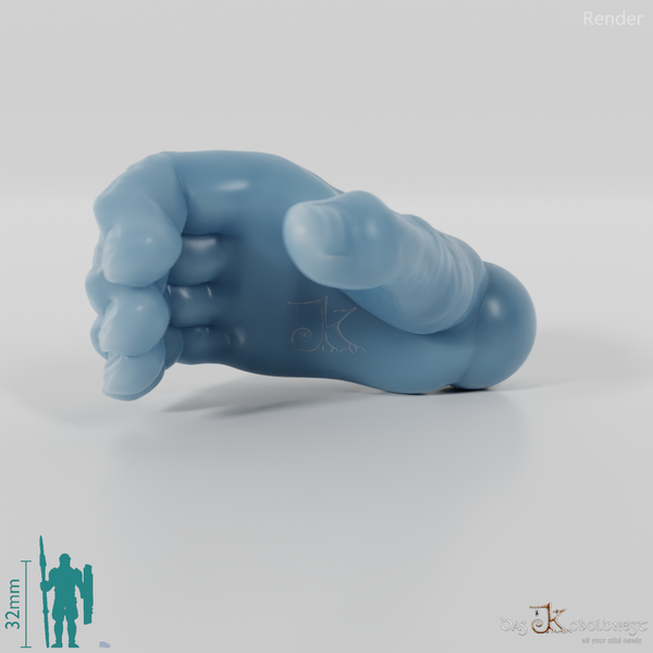 Ghost hand, grasping