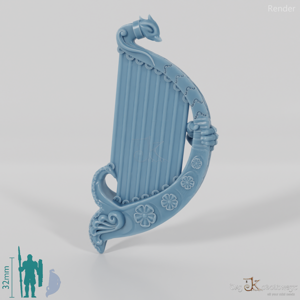 Elf harp with hand