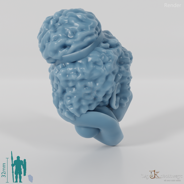 Dwarf Head - Female with frizzy hair