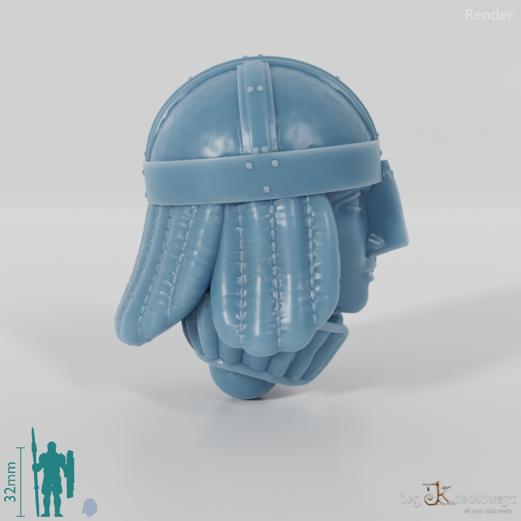 Equestrian people head - female with helmet 1