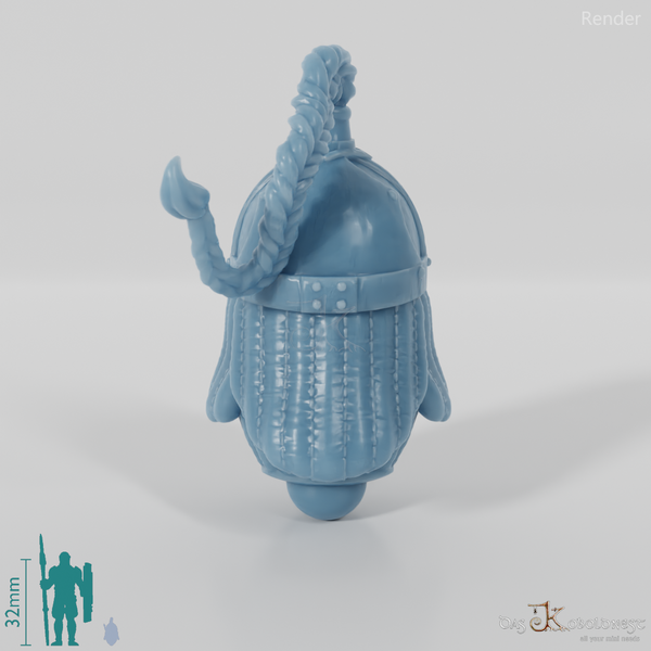 Equestrian people head - male with helmet 2