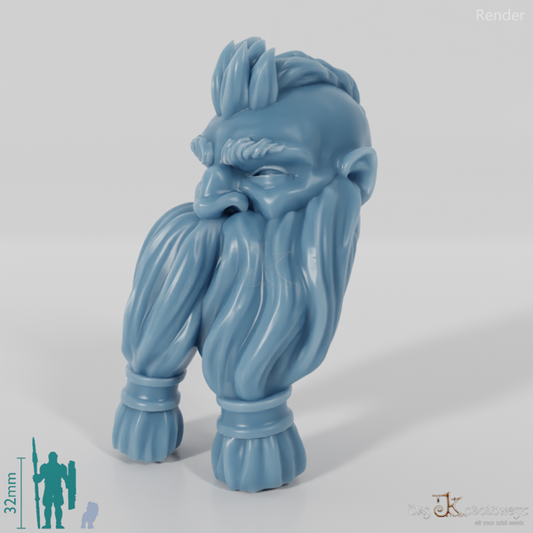 Dwarf Head - Male with Undercut