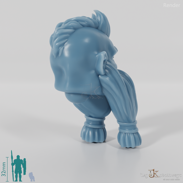 Dwarf Head - Male with Undercut