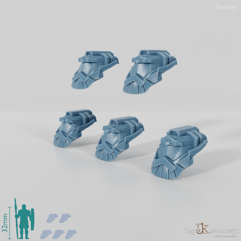 Khazaroth Empire - Iron Mole Upgrade Pack Helmets 01