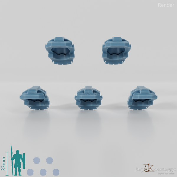 Khazaroth Empire - Iron Mole Upgrade Pack Helmets 01