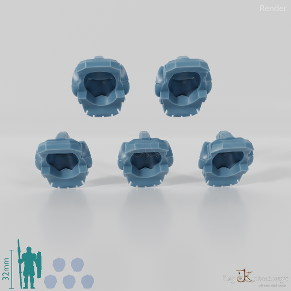 Khazaroth Empire - Iron Mole Upgrade Pack Helmets 03