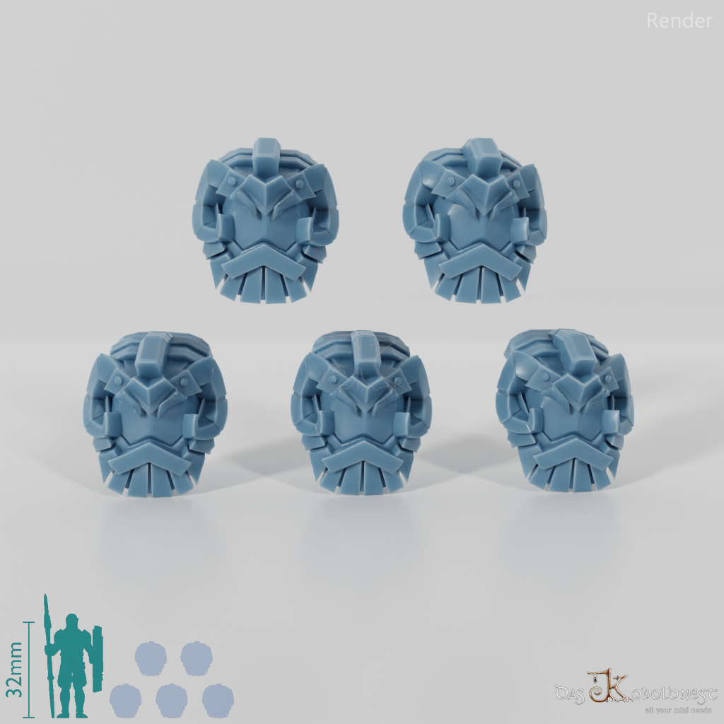 Khazaroth Empire - Iron Mole Upgrade Pack Helmets 03