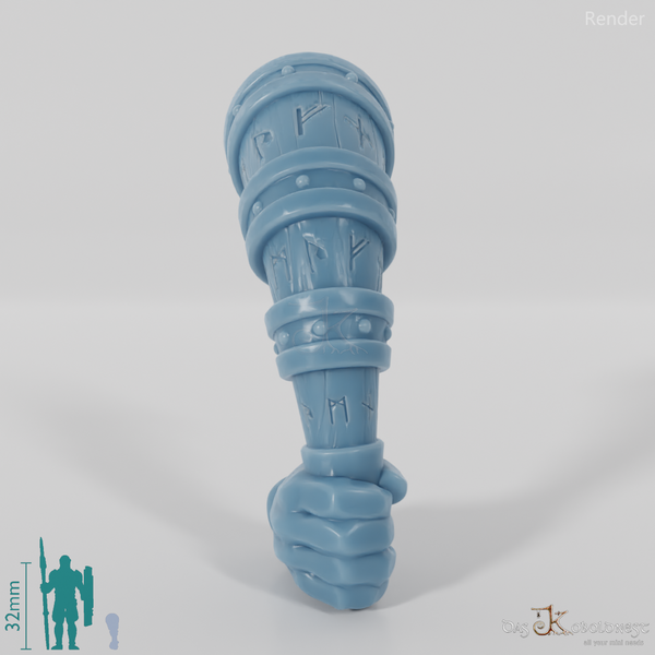 Dwarven bugle with hand